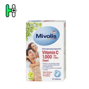 قرص ویتامین C 1000 + D3 + سلنیوم میوولیس Mivolis