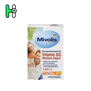 کپسول ویتامین D3 هفتگی Mivolis D3 5.600 I.E.