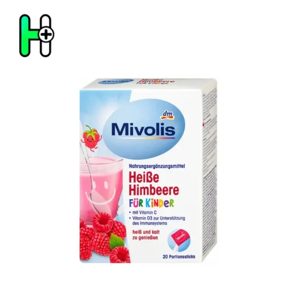 پودر نوشیدنی ویتامین کودکان میوولیس Mivolis با طعم تمشک