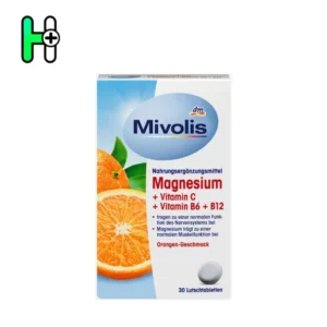 قرص جویدنی منیزیم + ویتامین C، B6 میوولیس B12 Mivolis