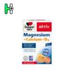 قرص منیزیم و کلسیم داپل هرز Doppelherz Magnesium + Calcium + D3