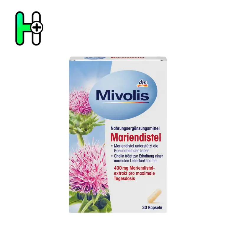 کپسول عصاره خارمریم(پاکسازی کبد) میولیس Mivolis Mariendistel 1 کپسول عصاره خارمریم(پاکسازی کبد) میوولیس Mivolis Mariendistel