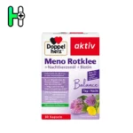 مکمل حمایت دوران یائسگی داپل هرز Doppelherz Meno Rotklee + Nachtkerzenöl + Biotin