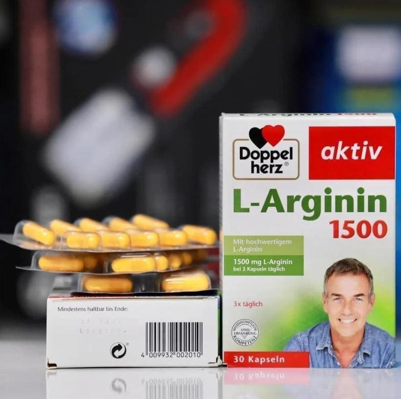 کپسول ال آرژینین 1500 داپل هرز Doppelherz L-Arginin 1500 2 کپسول ال آرژینین 1500 داپل هرز
