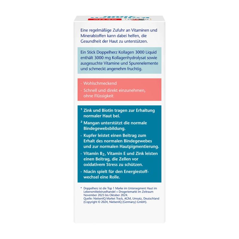 کلاژن مایع داپل هرز 3000 Doppelherz Kollagen 3000 Liquid 2 کلاژن مایع داپل هرتز 3000