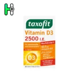کپسول ویتامین d3 2500 تاکسوفیت المان Vitamin D3 2500 Taxofit