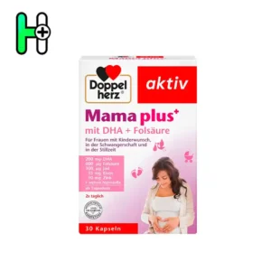 قرص مکمل بارداری ماما پلاس داپل هرز Doppelherz Mama Plus+ mit DHA & Folsäure