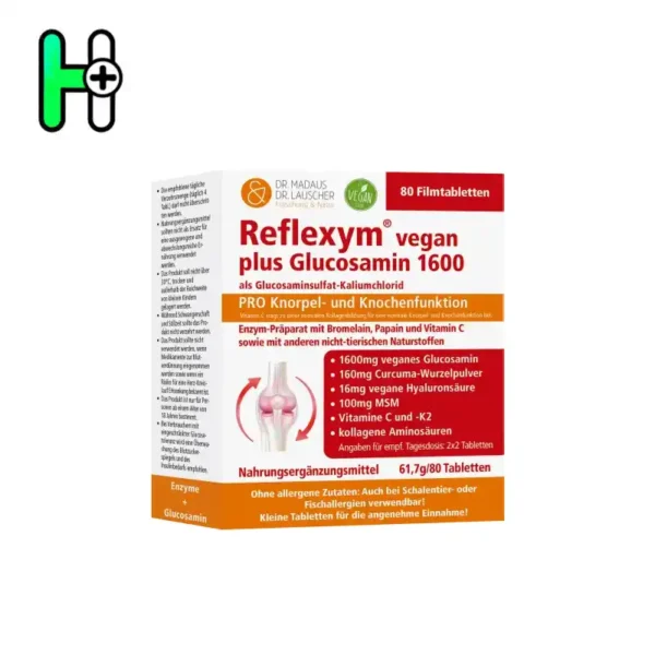 قرص Reflexym Vegan Plus Glucosamin 1600