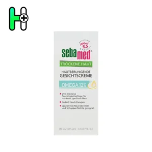کرم صورت تسکین‌دهنده پوست خشک سبامد Sebamed Omega 12%
