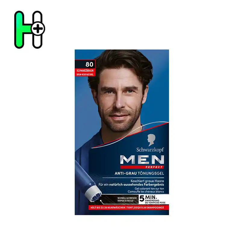 ژل رنگ موی مردانه شوارتسکف Schwarzkopf MEN Perfect – شماره 80 (قهوهای تیره) 1 ژل رنگ موی مردانه شوارتسکف Schwarzkopf MEN Perfect – شماره 80 (قهوهای تیره)