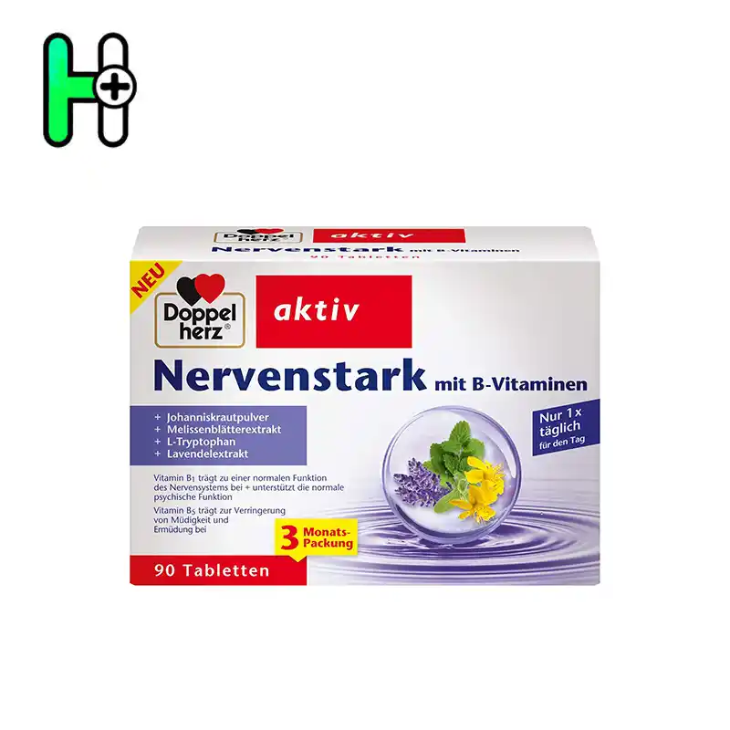 قرص آرامش اعصاب و تقویت سیستم عصبی داپل هرز | Doppelherz Nervenstark 1 قرص آرامش اعصاب و تقویت سیستم عصبی داپل هرز | Doppelherz Nervenstark