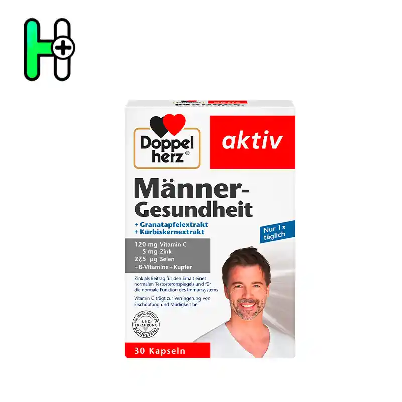 مکمل اقایان دوپل هرز المان | Männer Gesundheit Doppelherz 1 مولتی ویتامین مردان داپل هرز المان