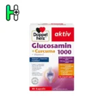 کپسول گلوکزامین1000و عصاره زردچوبه داپل هرز | Doppelherz Glucosamin 1000 + Curcuma + Vitamin C