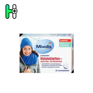 قرص‌های گلودرد Mivolis مخصوص تسکین فوری و مؤثر درد، التهاب و تحریکات ناحیه گلو و حلق طراحی شده‌اند. این محصول برای کودکان بالای ۳ سال و بزرگسالان مناسب است