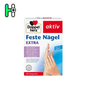 مکمل غذایی Feste Nägel EXTRA از برند معتبر Doppelherz، مخصوص تقویت ناخن‌های ضعیف، شکننده و پوست خشک یا آسیب‌دیده طراحی شده است