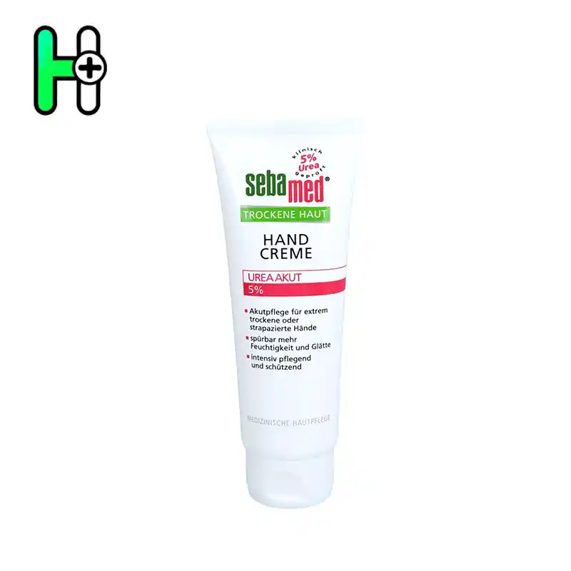 کرم دست اوره 5% سبامد | Sebamed Handcreme Urea Akut 5% 1 کرم دست Sebamed Urea Akut 5% یک محصول درمانی و تخصصی برای مراقبت فوری از پوستهای خشک، بسیار خشک و آسیبدیدهی دستهاست