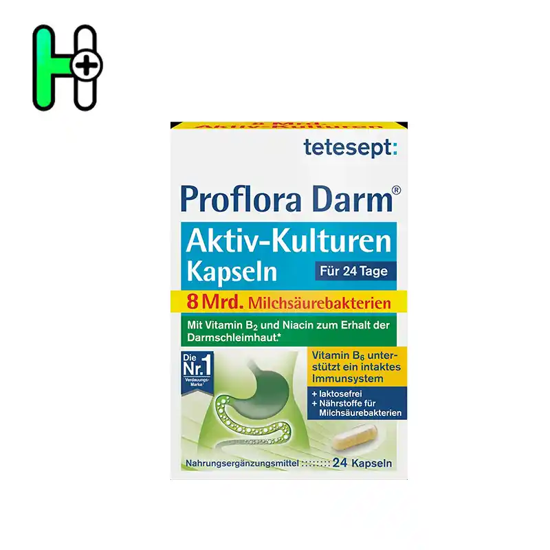 کپسول سندروم روده تحریک پذیر+باکتریهای مفید تتسپت | Tetesept Proflora Darm Aktiv-Kulturen 1 کپسول سندروم روده تحریک پذیر+باکتریهای مفید تتسپت | Tetesept Proflora Darm Aktiv-Kulturen