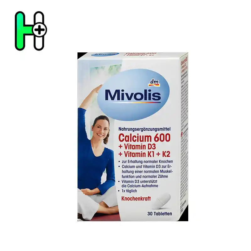 قرص کلسیم600 + D3+ K1 + K2 میولیس | Mivolis Calcium 600 + D3+ K1 + K2 1 قرص کلسیم600 + D3+ K1 + K2 میولیس | Mivolis Calcium 600 + D3+ K1 + K2