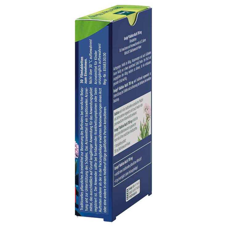 مکمل طبیعی خواب آرام و عمیق کنایپ Baldrian Nacht 700 mg Kneipp 2 مکمل طبیعی خواب آرام و عمیق کنایپ