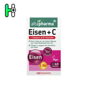 مکمل آهن + ویتامین C + اسیدفولیک و ویتامین‌های B آلتافارما Altapharma Eisen + C + Folsäure & B-Vitamine