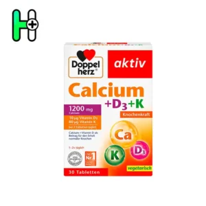 مکمل کلسیم + ویتامین D3 + ویتامین K داپل‌هرز (Doppelherz Calcium + D3 + K