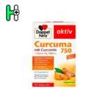 کپسول ضدالتهاب و درد مفاصل (عصاره زردچوبه) داپل‌هرز Doppelherz Curcuma 750