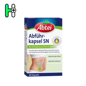 کپسول Abführkapsel SN از برند معتبر Abtei، یک مکمل گیاهی مؤثر برای تسکین یبوست و تنظیم عملکرد روده‌هاست. این محصول بر پایه روغن کرچک (Rizinusöl)، که یک ماده طبیعی و قدیمی برای پاکسازی روده‌هاست، تولید شده و با عملکرد سریع و ایمن، به رفع یبوست مزمن و تنبلی روده کمک می‌کند.