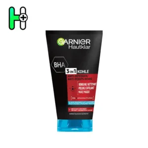 ژل شستوشوی ۳ کاره زغال Garnier Hautklar 3in1 Kohle با ترکیب مؤثر BHA (اسید سالیسیلیک) + زغال فعال (Charcoal) یک محصول چندکاره برای پوستهای چرب، مختلط و مستعد آکنه است. این محصول میتواند بهعنوان ژل شستوشو، لایهبردار (اسکراب) و ماسک پاککننده مورد استفاده قرار گیرد.