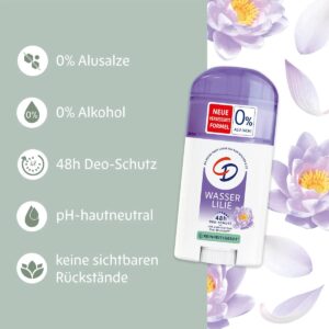 دئودورانت سی‌دی رایحه گل نیلوفر آبی CD Deo Spray Wasserlilie – Fresh & Sensitive