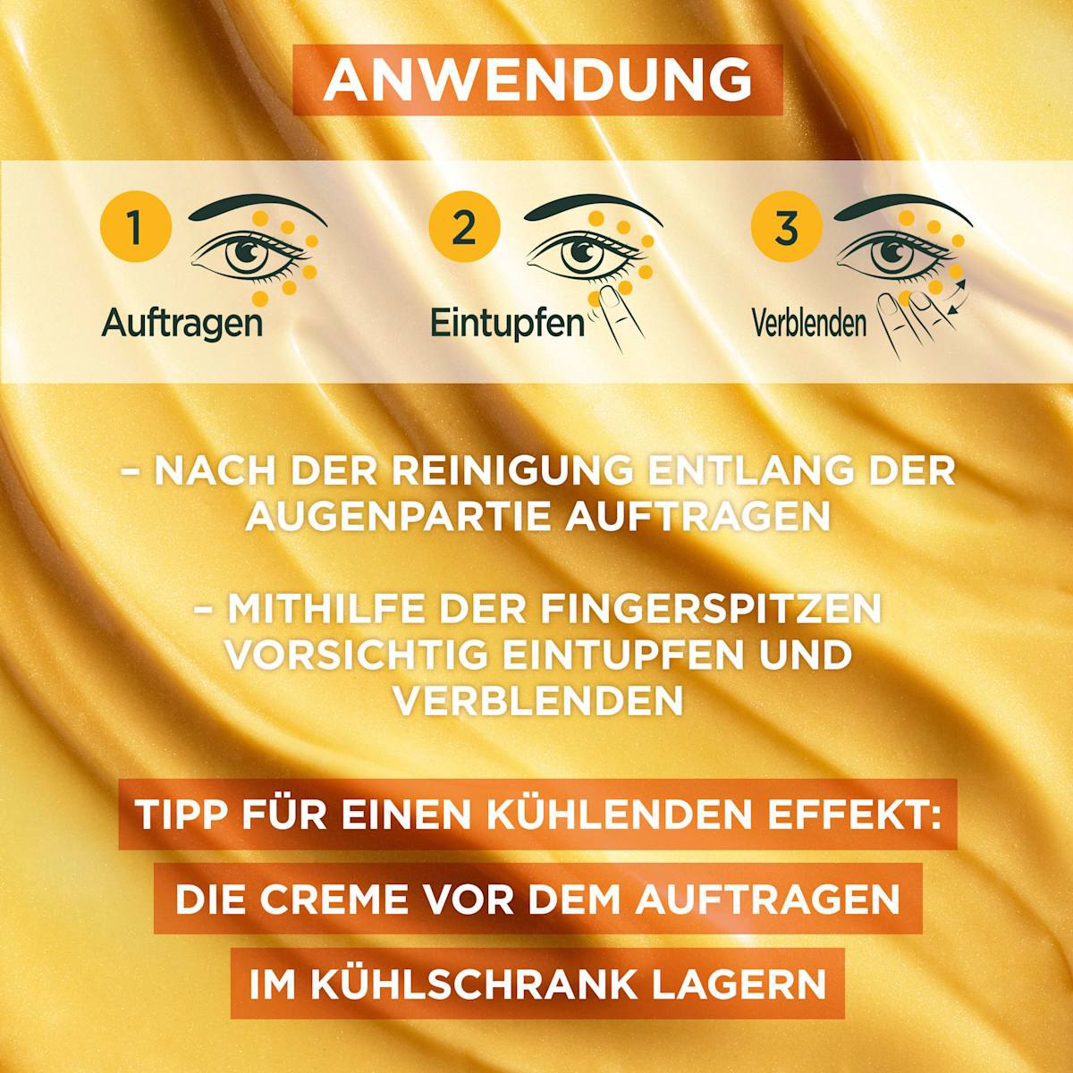 کرم دور چشم ویتامین C گارنیر Garnier SkinActive Vitamin C Glow Booster Augenpflege 4 کرم دور چشم ویتامین C گارنیه Garnier SkinActive Vitamin C Glow Booster Augenpflege