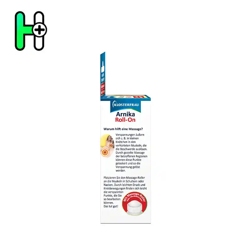رول تسکین سریع درد عضلات، کبودی و خستگی آرنیکا کالسترفرو Klosterfrau Arnika Roll-On 3 رول تسکین سریع درد عضلات، کبودی و خستگی آرنیکا کالسترفرو Klosterfrau Arnika Roll-On