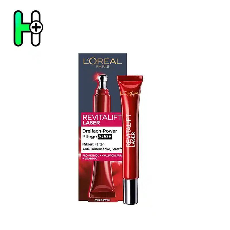 کرم دور چشم ریویتالیفت لیزر X3 با کافئین لورآل L’Oréal Paris Revitalift Laser X3 Augencreme 1 کرم دور چشم لورآل ریویتالیفت لیزر X3 با کافئین | L’Oréal Paris Revitalift Laser X3 Augencreme