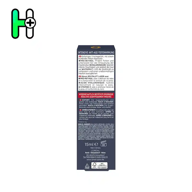 کرم دور چشم ریویتالیفت لیزر X3 با کافئین لورآل L’Oréal Paris Revitalift Laser X3 Augencreme 3 کرم دور چشم لورآل ریویتالیفت لیزر X3 با کافئین | L’Oréal Paris Revitalift Laser X3 Augencreme