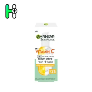 کرم-سرم ویتامین C دوکاره گارنیر Garnier Skin Active Gesichtsserum Creme 2in1 Vitamin C mit LSF 25