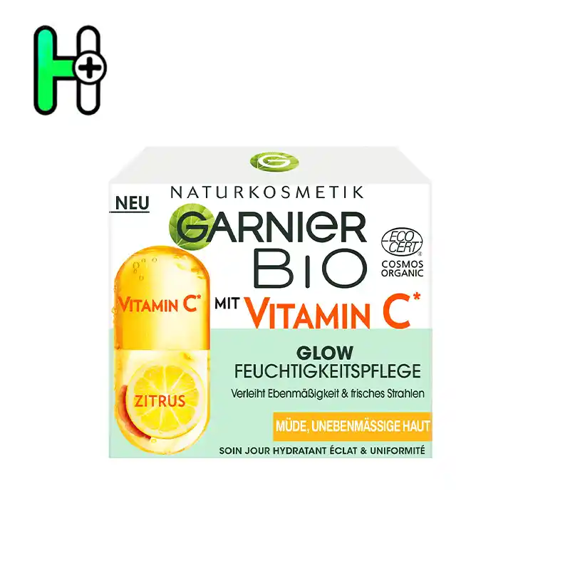 کرم مرطوبکننده بیو ویتامین C گارنیر Garnier BIO Vitamin C Glow Feuchtigkeitspflege 2 کرم مرطوبکننده بیو ویتامین C گارنیر Garnier BIO Vitamin C Glow Feuchtigkeitspflege