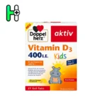 ژل‌تبلت ویتامین D3 کودکان داپل‌هرز Doppelherz Vitamin D3 400 IU Kids