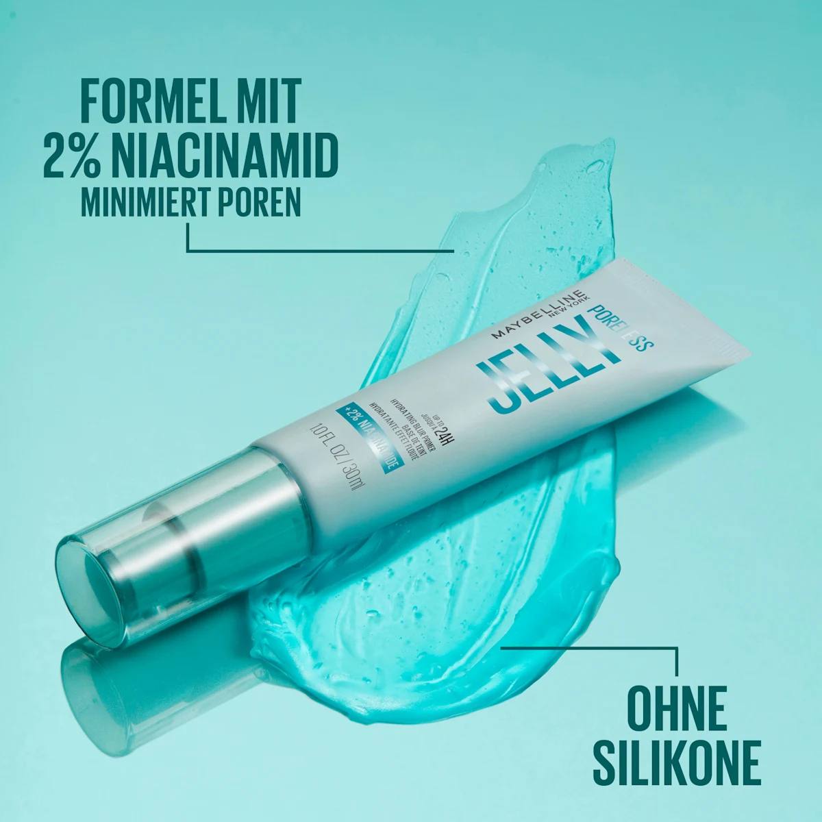 پرایمر ژلهای محوکننده منافذ میبلین Maybelline New York Primer Poreless Jelly Blurring 3 پرایمر ژلهای محوکننده منافذ میبلین Maybelline New York Primer Poreless Jelly Blurring