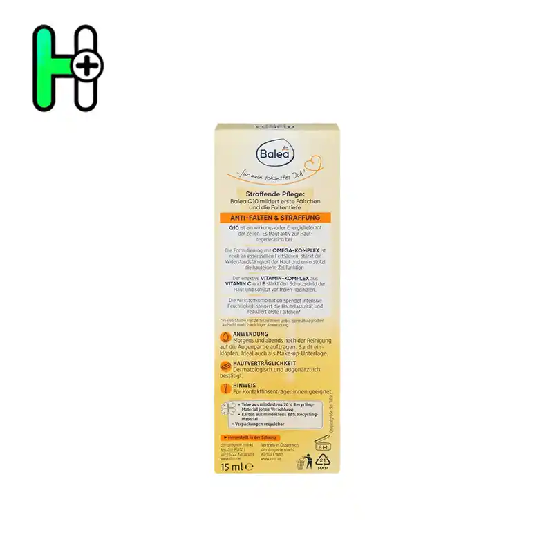 کرم دورچشم ضد چینوچروکهای اطراف چشم کوآنزیم Q10 و ویتامین E باله آ Balea Q10 Anti-Falten 2 کرم دورچشم ضد چینوچروکهای اطراف چشم کوآنزیم Q10 و ویتامین E باله آ Balea Q10 Anti-Falten