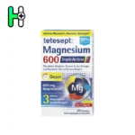 قرص منیزیم 600 با اثر سه‌گانه تتسپت tetesept Magnesium 600 Triple Action Depot