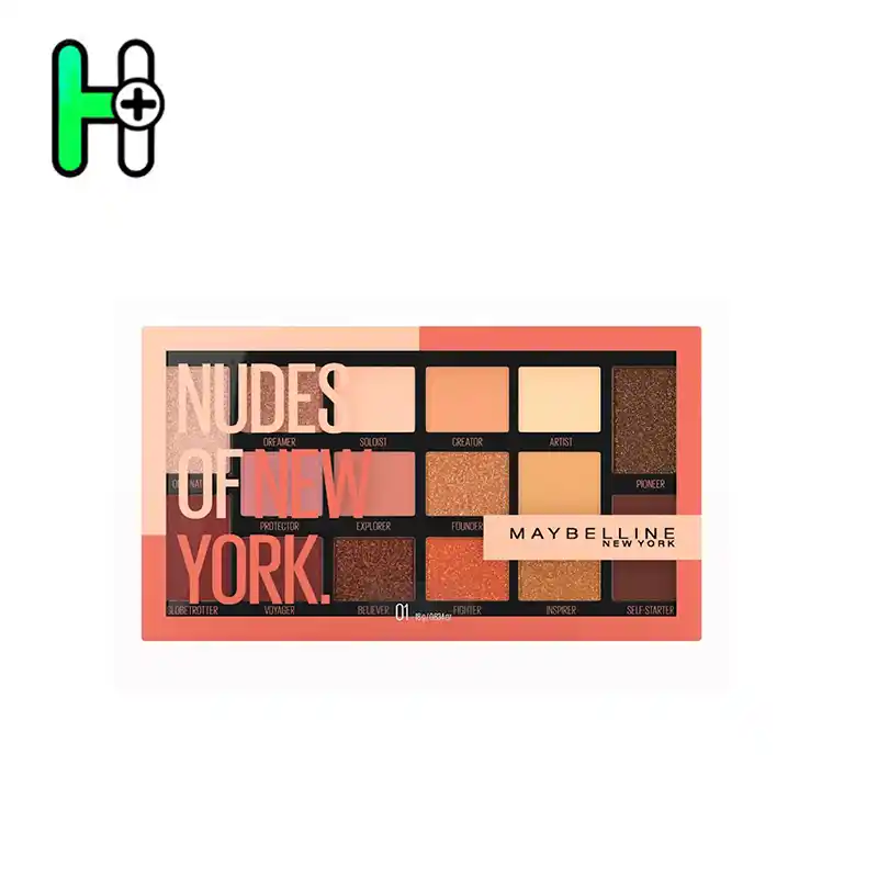پالت سایه 16 رنگ نود میبلین Maybelline nudes of new york Palette 1 پالت سایه 16 رنگ نود میبلین Maybelline nudes of new york Palette