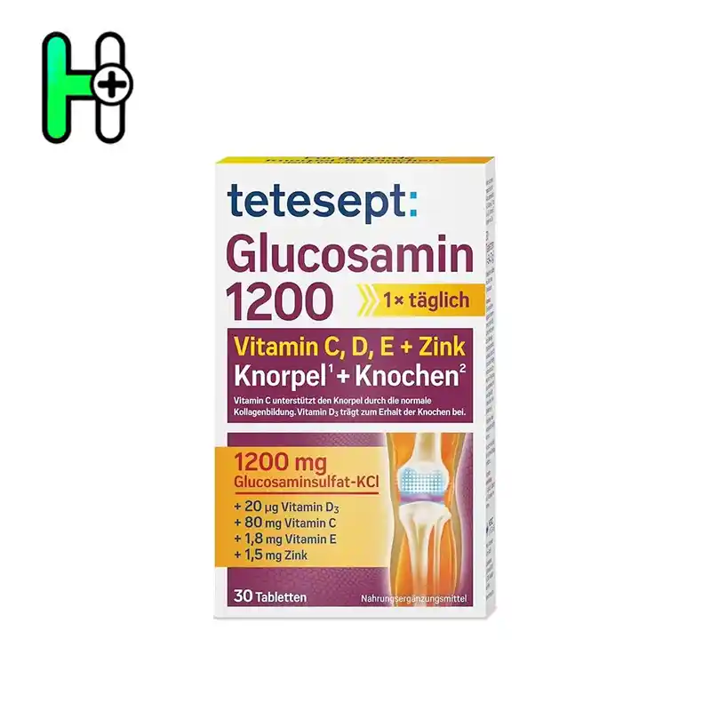 مکمل گلوکزامین 1200 تتسپت tetesept Glucosamin 1200 1 مکمل گلوکزامین 1200 تتسپت tetesept Glucosamin 1200