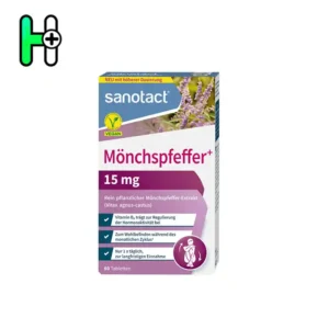 مکمل گیاهی تنظیم طبیعی هورمون‌ها و کمک به تعادل چرخه قاعدگی سانوتک sanotact Mönchspfeffer 15 mg