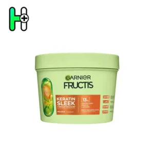 ماسک مو کراتین گیاهی احیای موهای وز و آسیب‌دیده اسلیک گارنیر Garnier Fructis Keratin Sleek Mask