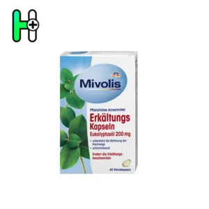 کپسول سرماخوردگی اکالیپتوس میولیس Mivolis Erkältungskapseln Eukalyptusöl 200 mg