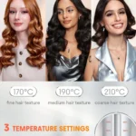 دستگاه کرلی مو اتوماتیک چرخشی 25mm شیگلم SHEGLAM 25mm Automatic Rotating Curling Iron