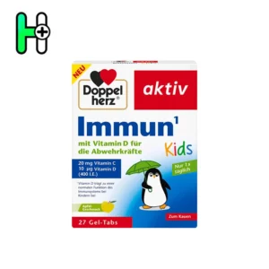 مکمل تقویت سیستم ایمنی کودکان با ویتامین C و ویتامین D داپل هرز Doppelherz aktiv Immun Kids